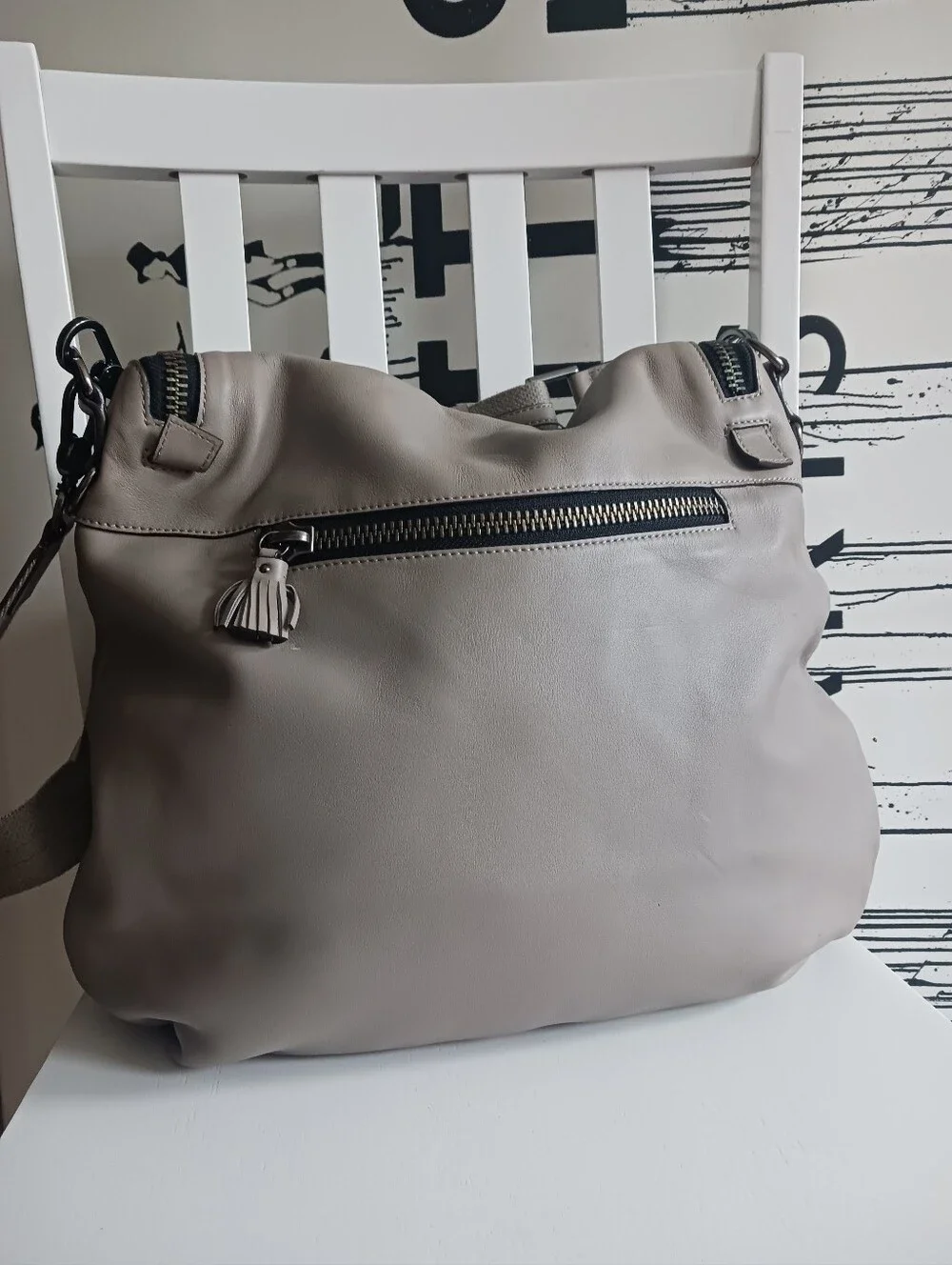 Anya Hindmarch Bits & Bobs Maxi Zip Hobo Shoulder/ Crossbody Bag